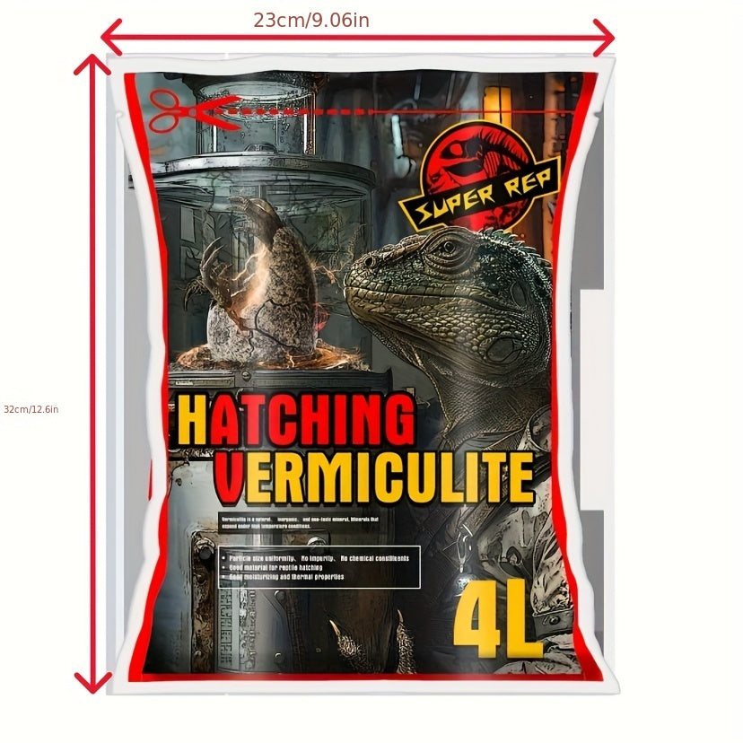 Natural Stone Reptile Hatching substrate Lizards, Tortoises, Snakes - High-Temp Insulation, Ventilation & Humidity Control, Sterile Incubation Bedding for Reptile Care
