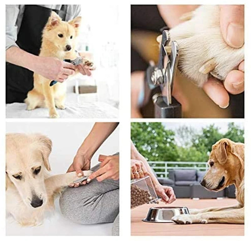 Professional Pet Nail Clipper with Safety Guard Stainless Steel Scissors Cat Dog for Claw Care Grooming Supplies Size Fits