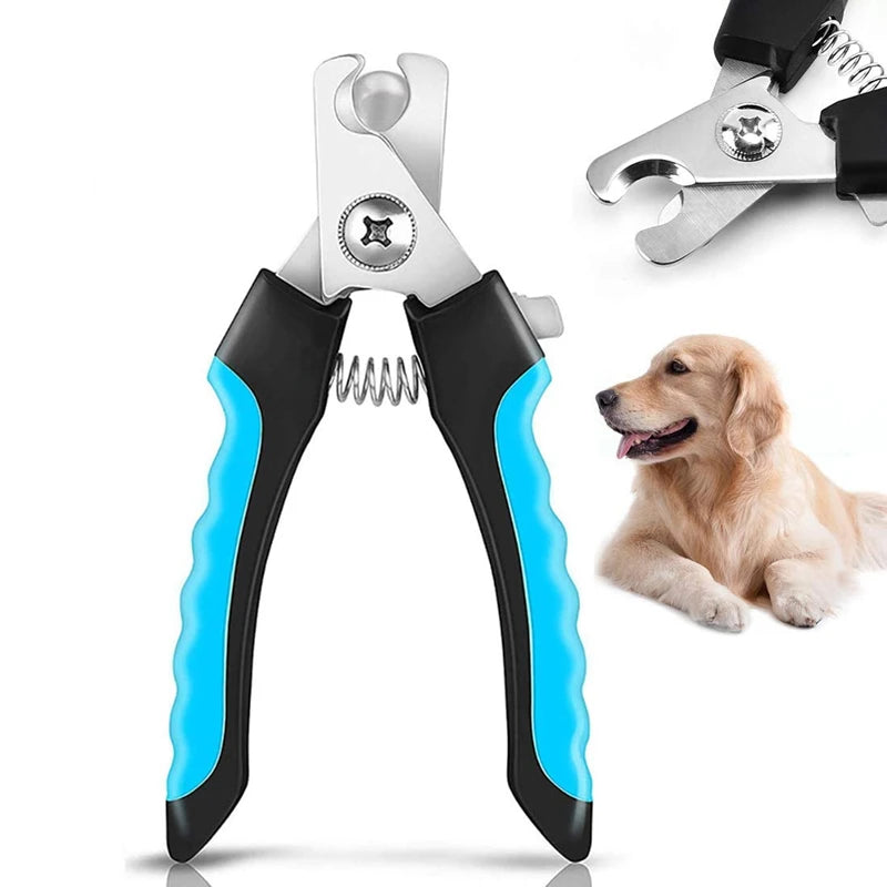 Professional Pet Nail Clipper with Safety Guard Stainless Steel Scissors Cat Dog for Claw Care Grooming Supplies Size Fits