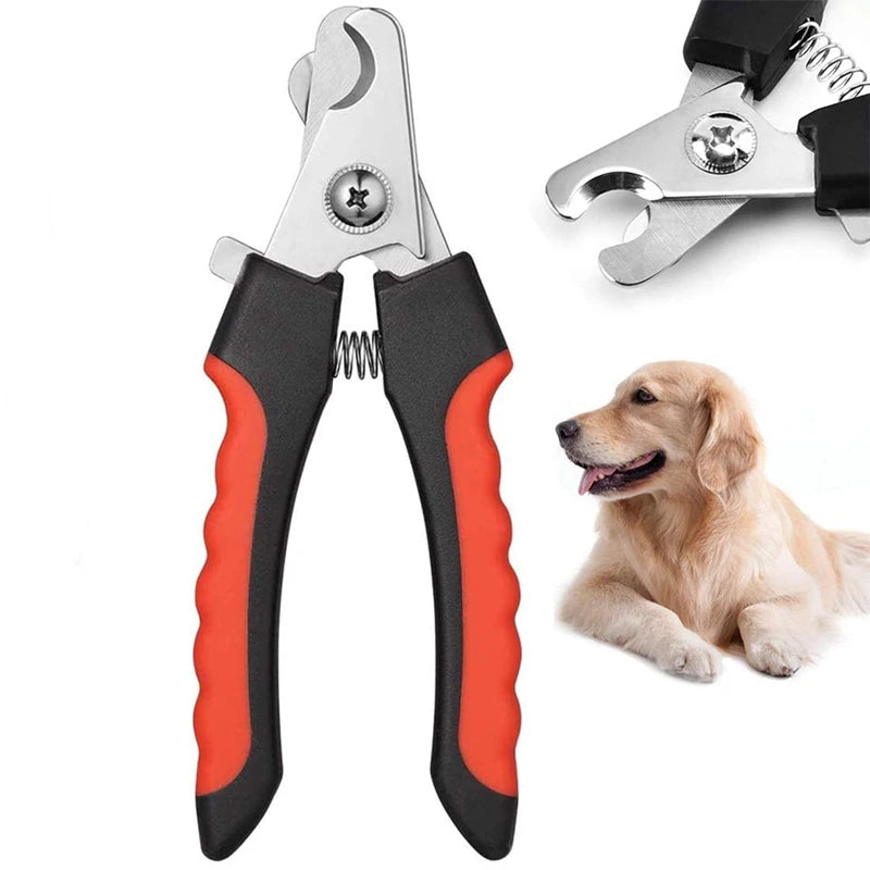 Professional Pet Nail Clipper with Safety Guard Stainless Steel Scissors Cat Dog for Claw Care Grooming Supplies Size Fits