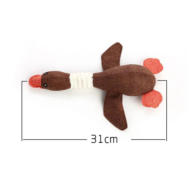 Animals Shape Plush Dog Toy Bite Resistant Squeaky Toys for Small Dogs Interactive Chew Molar Toy Sound Pet Accessories