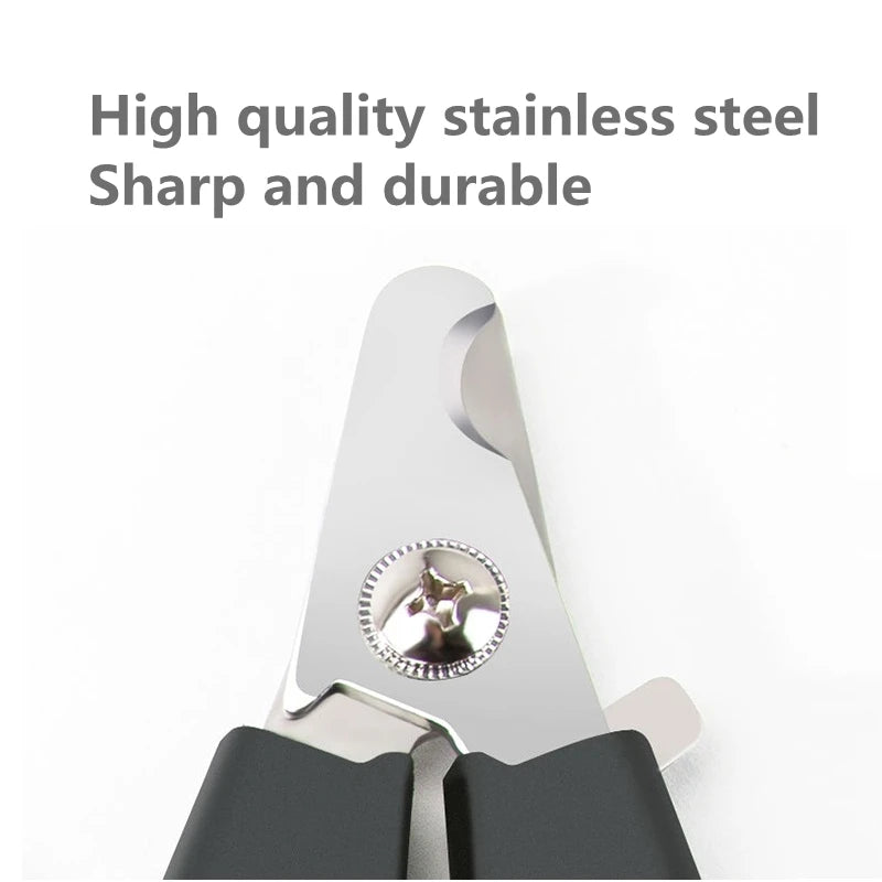 Professional Pet Nail Clipper with Safety Guard Stainless Steel Scissors Cat Dog for Claw Care Grooming Supplies Size Fits