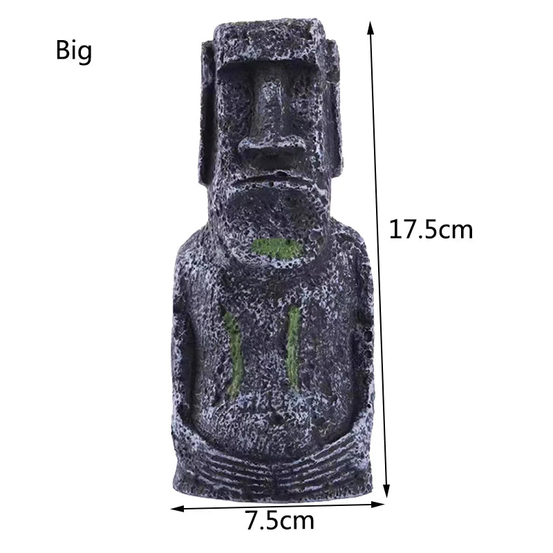 1Pcs Resin Aquarium Decoration Fish Tank Ancient Antique Roman Statue Ornament/Reptile/amphibian or Inverts