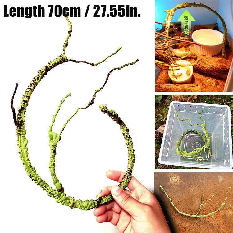 Reptile Landscaping Vine Fake Branches Rainforest