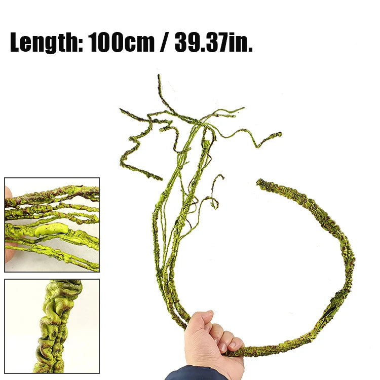Reptile Landscaping Vine Fake Branches Rainforest