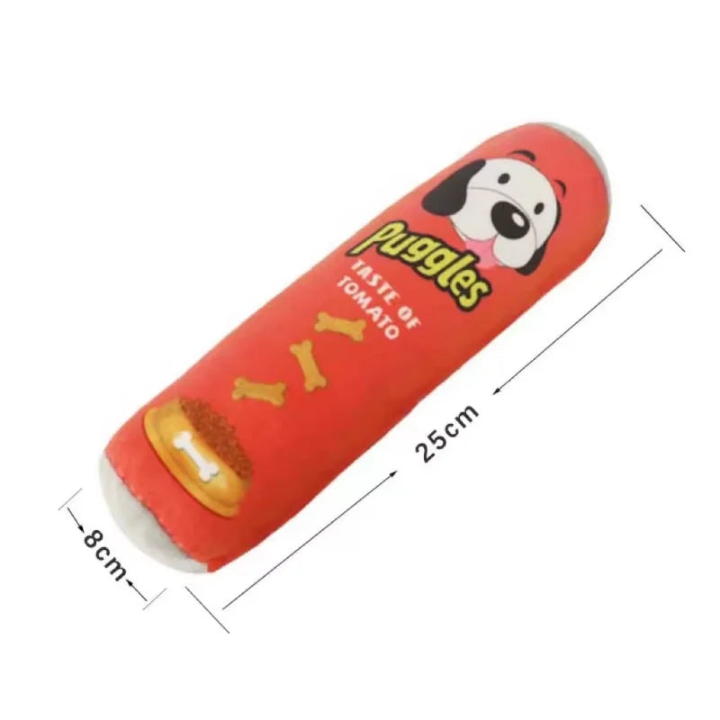 Funny Plush Dog Toy Cartoon Small Large Dog Squeak Cleaning Teeth Chewing Toy Pet