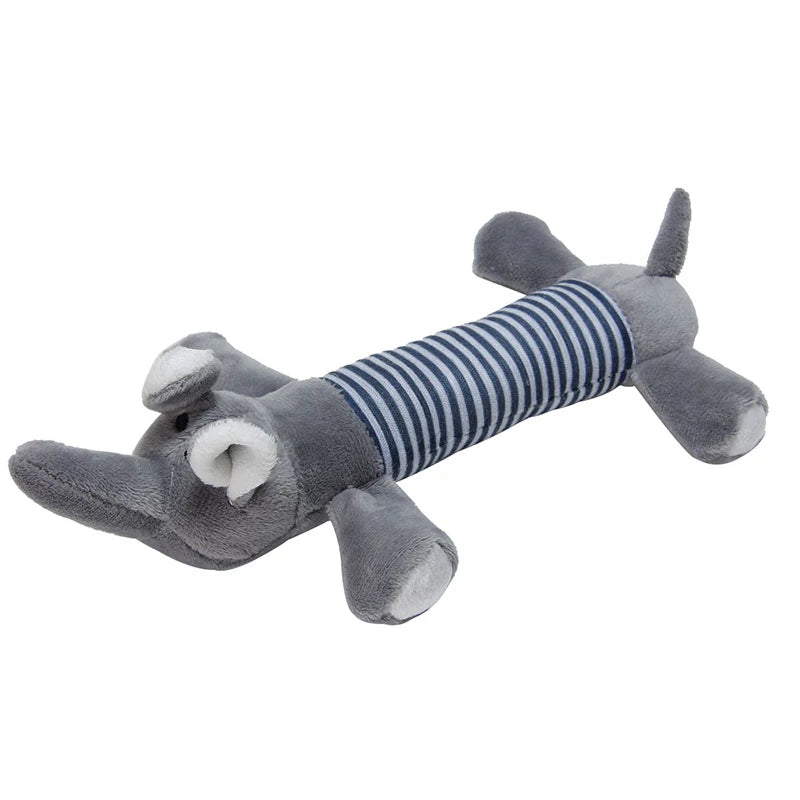 Animals Shape Plush Dog Toy Bite Resistant Squeaky Toys for Small Dogs Interactive Chew Molar Toy Sound Pet Accessories