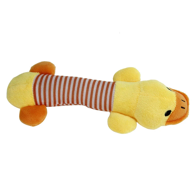 Animals Shape Plush Dog Toy Bite Resistant Squeaky Toys for Small Dogs Interactive Chew Molar Toy Sound Pet Accessories