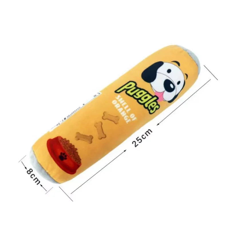 Funny Plush Dog Toy Cartoon Small Large Dog Squeak Cleaning Teeth Chewing Toy Pet