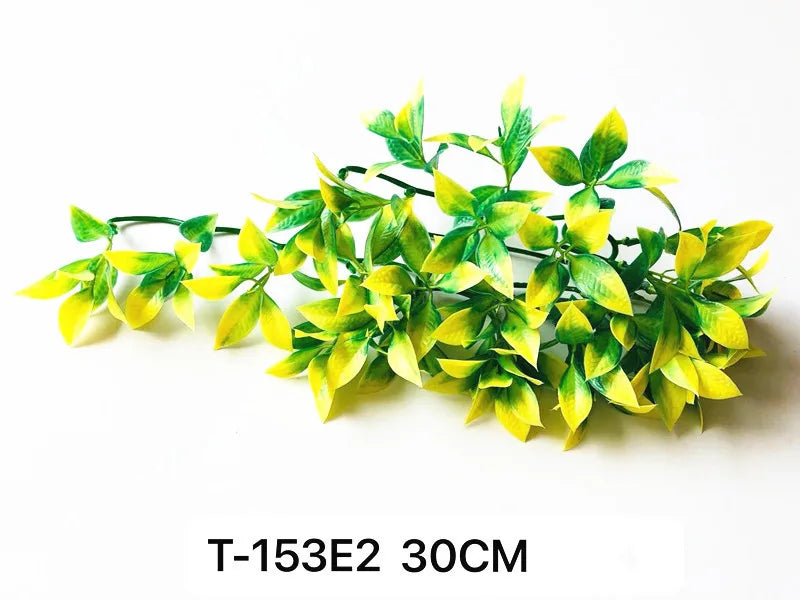 Plant Terrarium Reptile Hide Amphibian Decoration Pet Tank Hanging Leaves