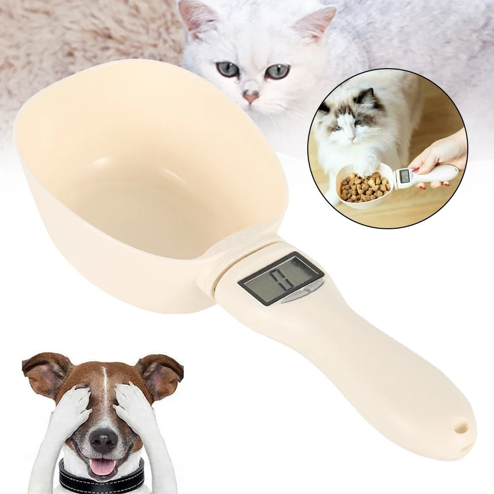 Pet Food Measuring Scoop Scale,Kitchen Digital Food Measuring Spoon with LED Display for Dog Cat,Maximum 250ml for Milk Coffee