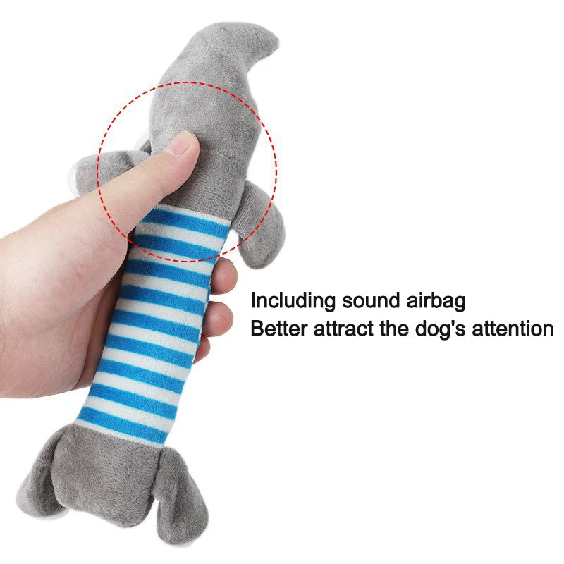 Animals Shape Plush Dog Toy Bite Resistant Squeaky Toys for Small Dogs Interactive Chew Molar Toy Sound Pet Accessories