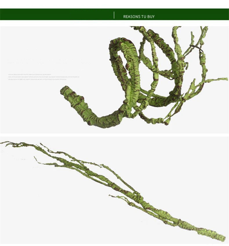 Reptile Landscaping Vine Fake Branches Rainforest