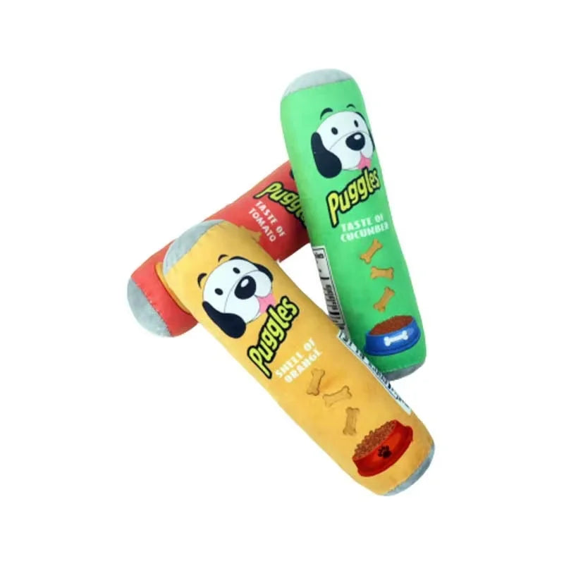 Funny Plush Dog Toy Cartoon Small Large Dog Squeak Cleaning Teeth Chewing Toy Pet