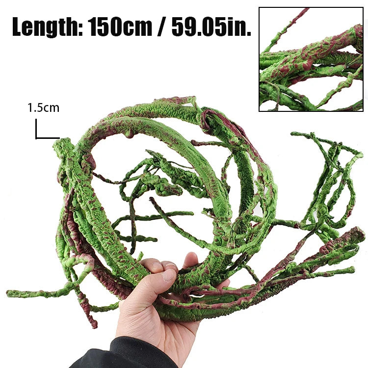 Reptile Landscaping Vine Fake Branches Rainforest
