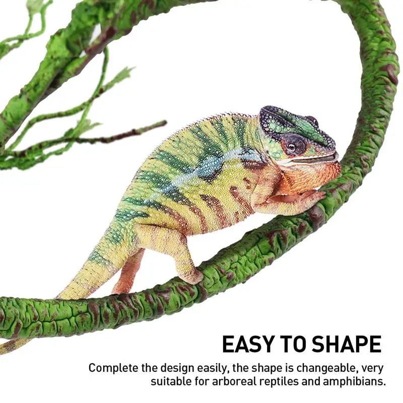 Reptile Landscaping Vine Fake Branches Rainforest
