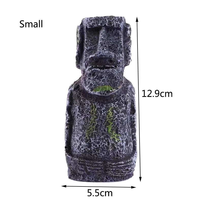 1Pcs Resin Aquarium Decoration Fish Tank Ancient Antique Roman Statue Ornament/Reptile/amphibian or Inverts