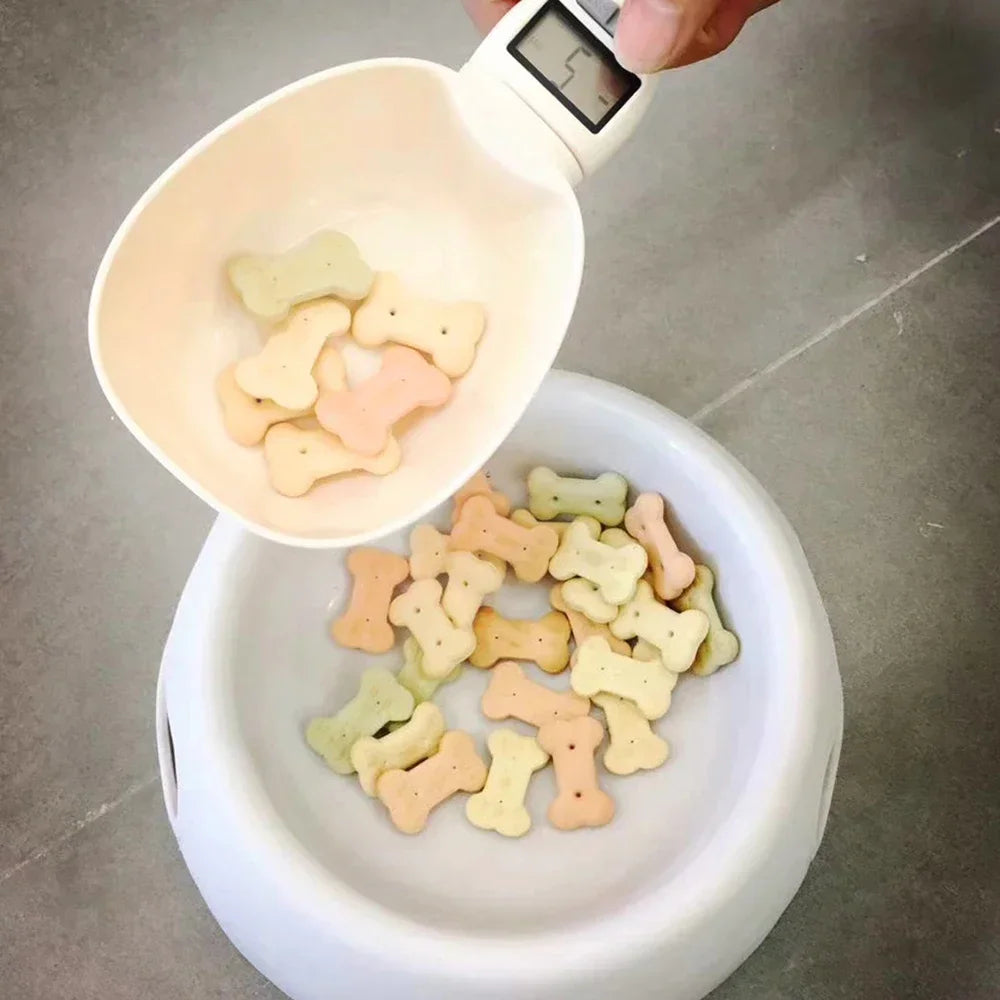 Pet Food Measuring Scoop Scale,Kitchen Digital Food Measuring Spoon with LED Display for Dog Cat,Maximum 250ml for Milk Coffee
