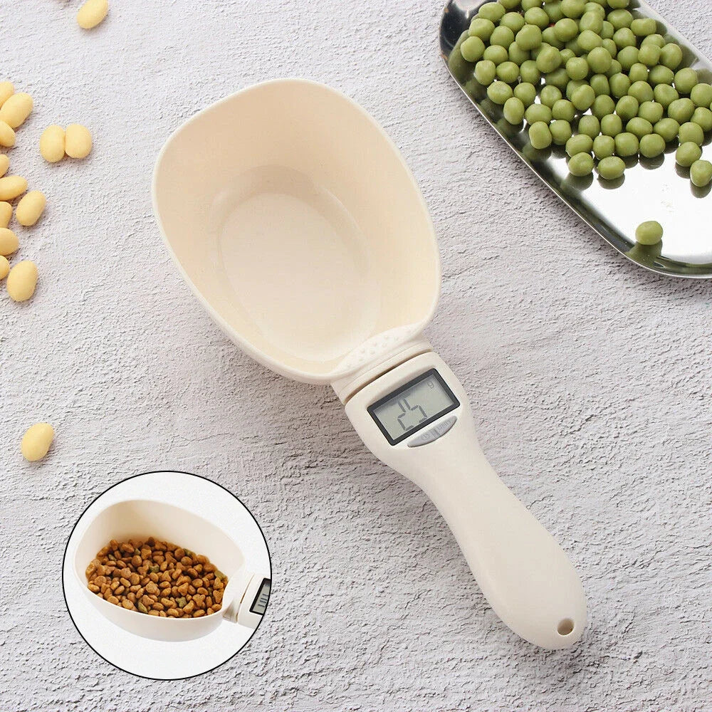 Pet Food Measuring Scoop Scale,Kitchen Digital Food Measuring Spoon with LED Display for Dog Cat,Maximum 250ml for Milk Coffee