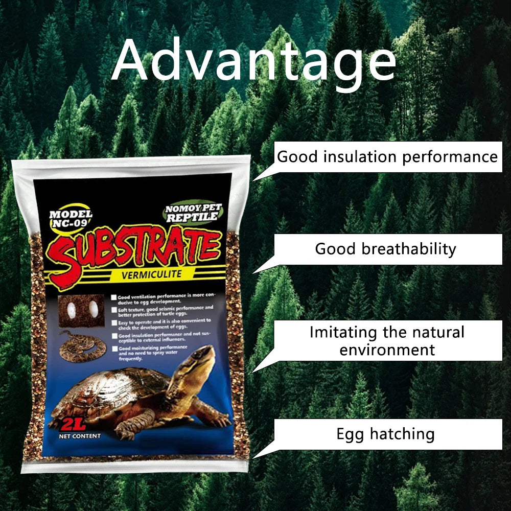 2/4L Perlite Vermiculite Egg Incubation medium ,Garden Potting Soil Mix Media Reptile Breeding Accessories
