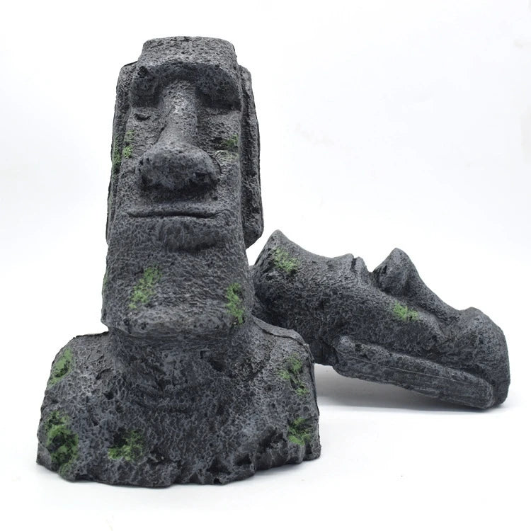 1Pcs Resin Aquarium Decoration Fish Tank Ancient Antique Roman Statue Ornament/Reptile/amphibian or Inverts