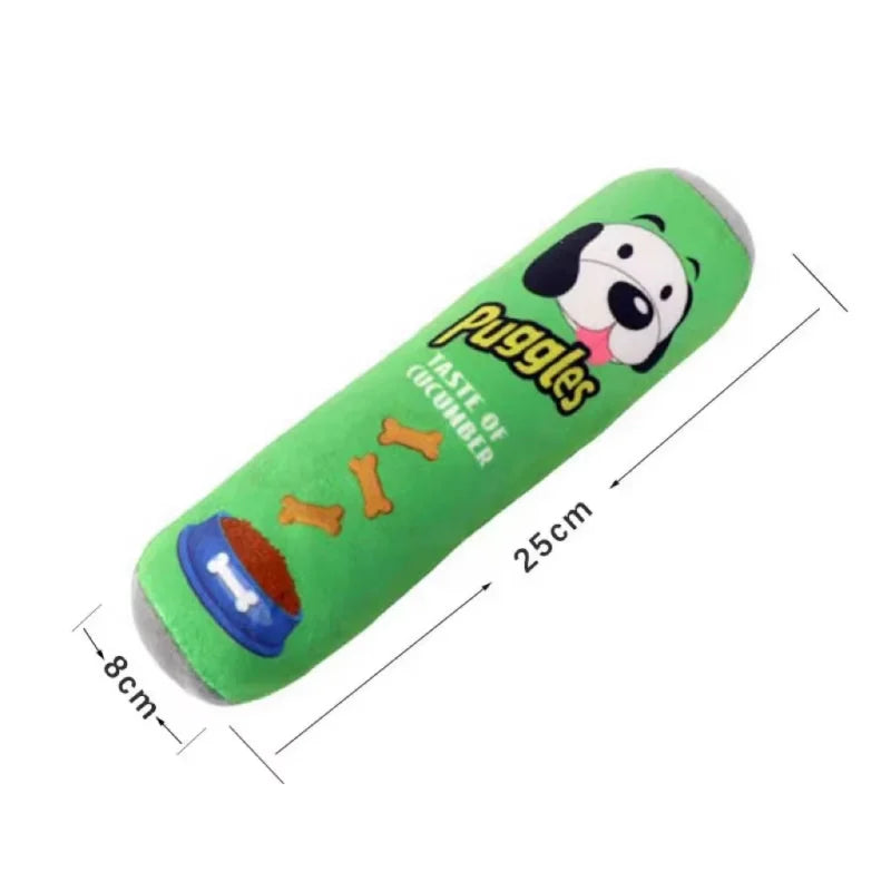 Funny Plush Dog Toy Cartoon Small Large Dog Squeak Cleaning Teeth Chewing Toy Pet