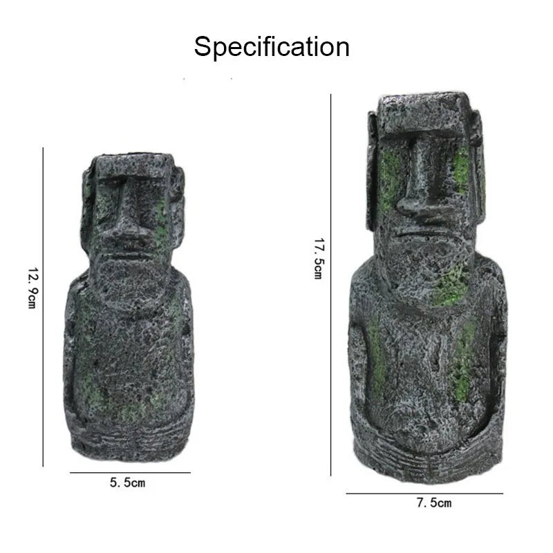 1Pcs Resin Aquarium Decoration Fish Tank Ancient Antique Roman Statue Ornament/Reptile/amphibian or Inverts