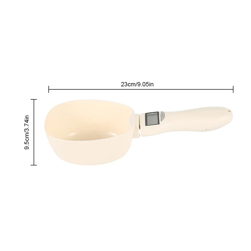 Pet Food Measuring Scoop Scale,Kitchen Digital Food Measuring Spoon with LED Display for Dog Cat,Maximum 250ml for Milk Coffee