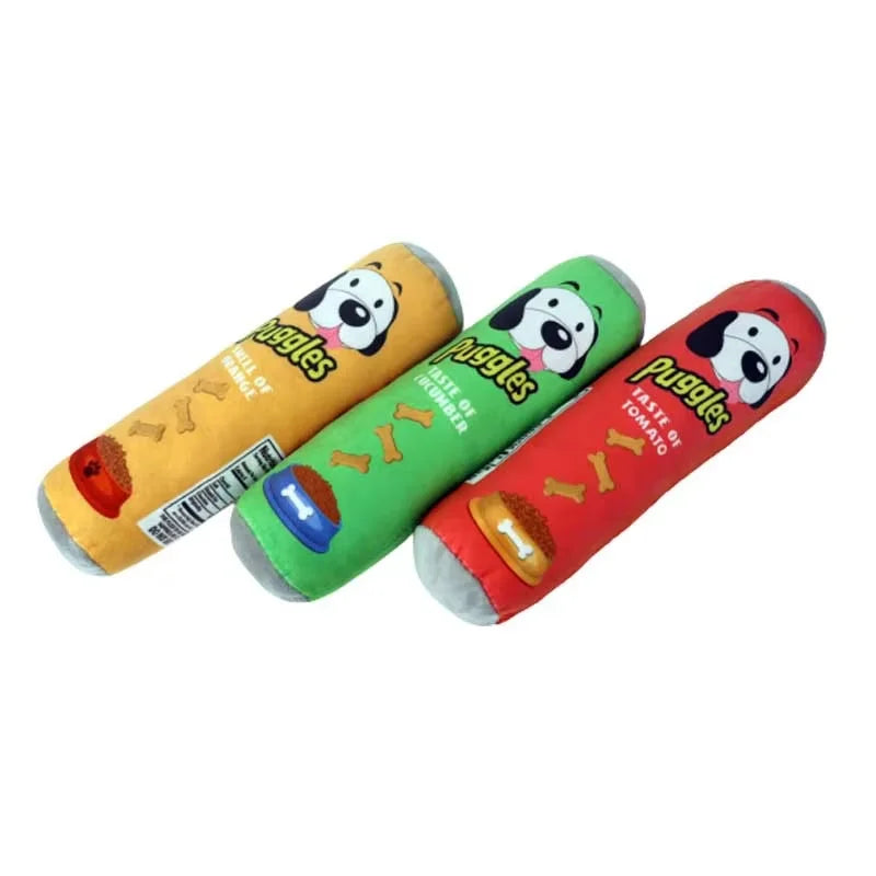 Funny Plush Dog Toy Cartoon Small Large Dog Squeak Cleaning Teeth Chewing Toy Pet