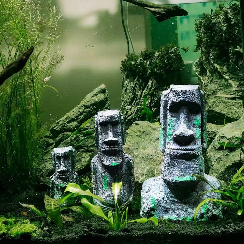 1Pcs Resin Aquarium Decoration Fish Tank Ancient Antique Roman Statue Ornament/Reptile/amphibian or Inverts