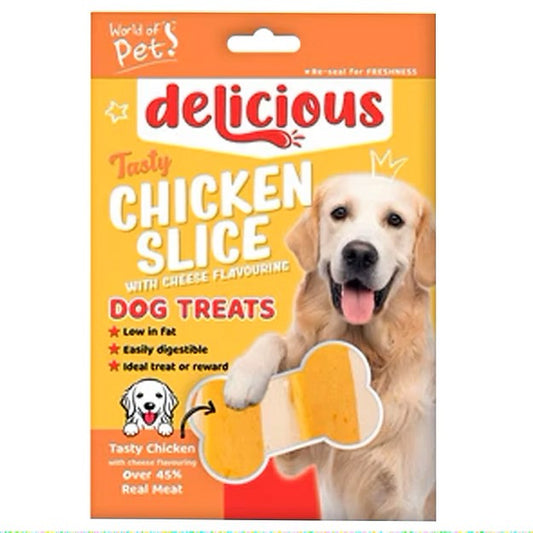 World of Pets Chicken & Cheese Slices 8 pack