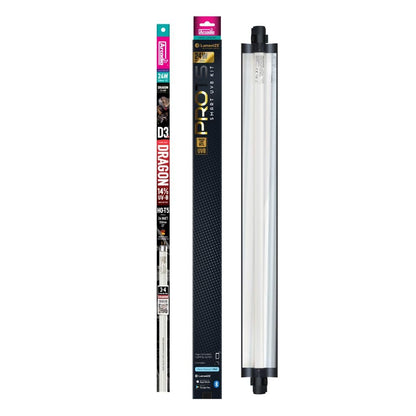Arcadia LumenIZE Pro T5 UVB Kit, D3+, 12% UV-B, 24 Watt Reptile Terrarium Vivarium Light Unit