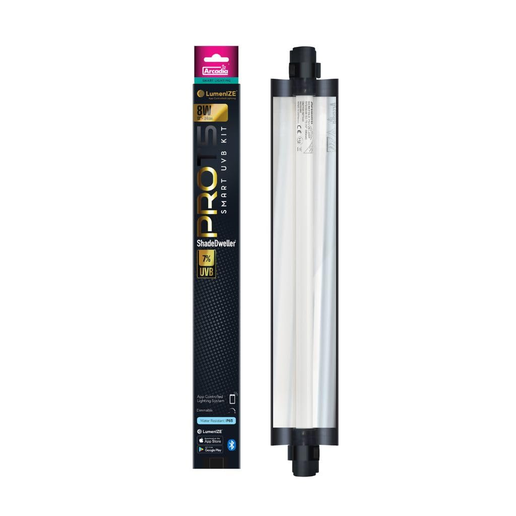 Arcadia LumenIZE Pro T5 UVB Kit, D3+, 12% UV-B, 24 Watt Reptile Terrarium Vivarium Light Unit