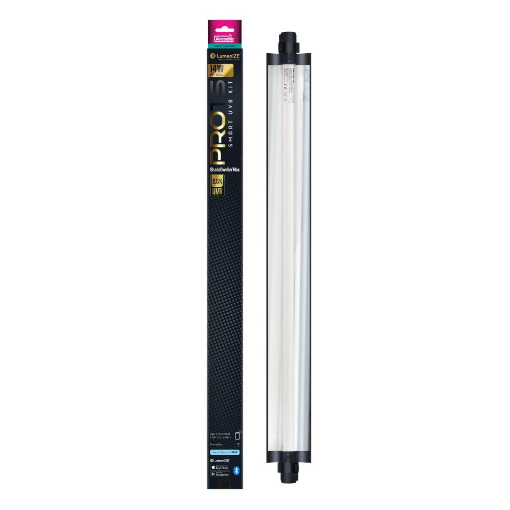 Arcadia LumenIZE Pro T5 UVB Kit, D3+, 12% UV-B, 24 Watt Reptile Terrarium Vivarium Light Unit