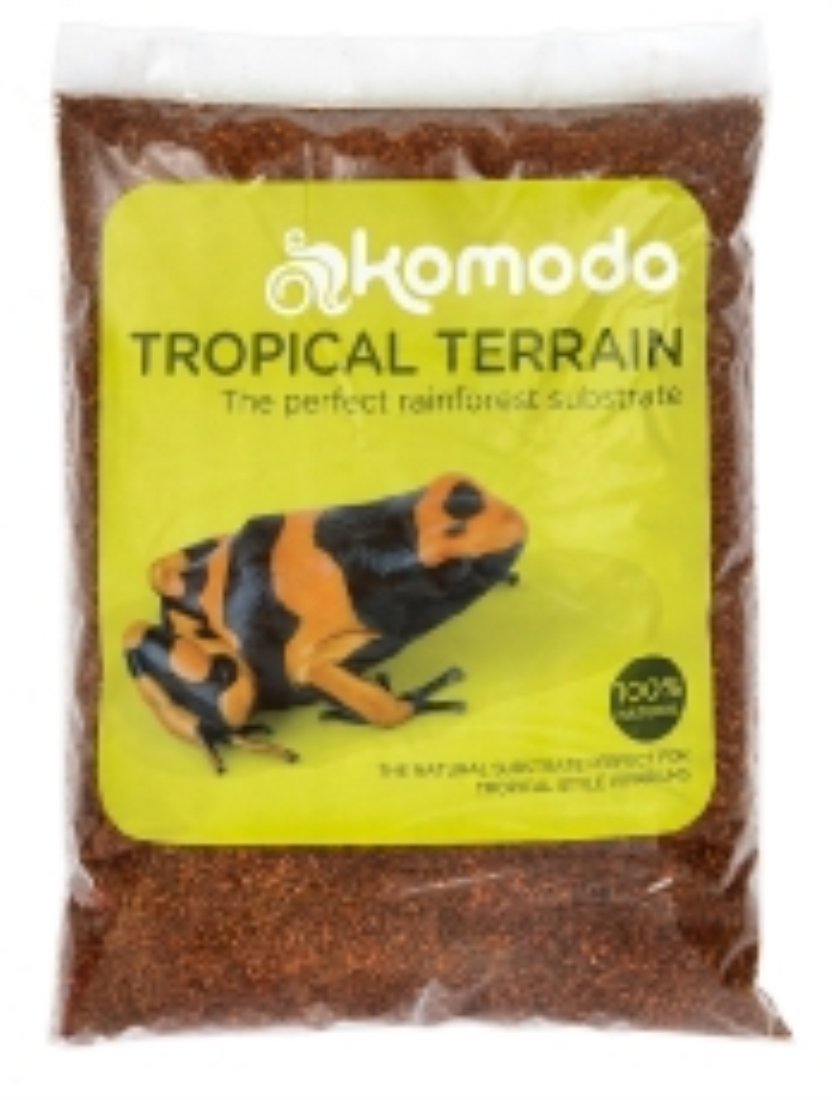 Komodo Forest Terrain Orchid Bark Chips, 12 Litre, Natural Terrain for Reptiles, Orchid Bark Chips, Bark Chips for Reptiles, Reptile Terrain, Reptile Bedding, Large Orchid Bark Chips