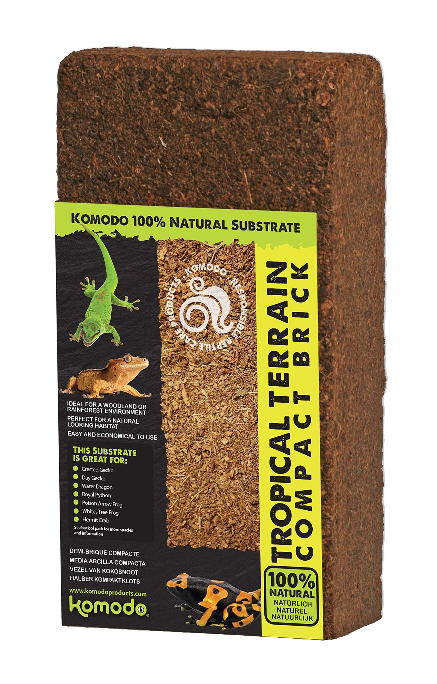 Komodo Forest Terrain Orchid Bark Chips, 12 Litre, Natural Terrain for Reptiles, Orchid Bark Chips, Bark Chips for Reptiles, Reptile Terrain, Reptile Bedding, Large Orchid Bark Chips