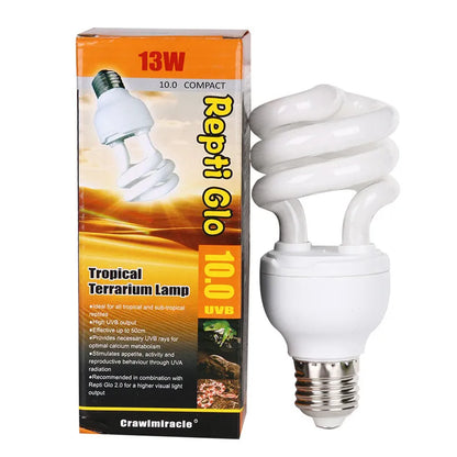 New 5.0 10.0 UVB 13W Reptiles Amphibians Turtle Lizard Snake Light Bulb Lamp Energy Saving Lamps Lighting 220V