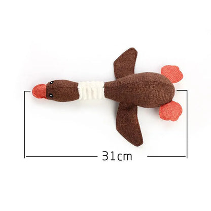 Animals Shape Plush Dog Toy Bite Resistant Squeaky Toys for Small Dogs Interactive Chew Molar Toy Sound Pet Accessories