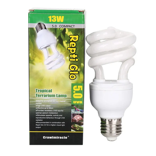 New 5.0 10.0 UVB 13W Reptiles Amphibians Turtle Lizard Snake Light Bulb Lamp Energy Saving Lamps Lighting 220V