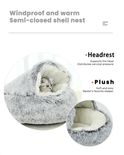 Pet Sofa Bed, Gray Color, Soft & Comfortable Cushion for Dogs and Cats, Cozy Pet Lounge with Removable Cover, for Home Use
