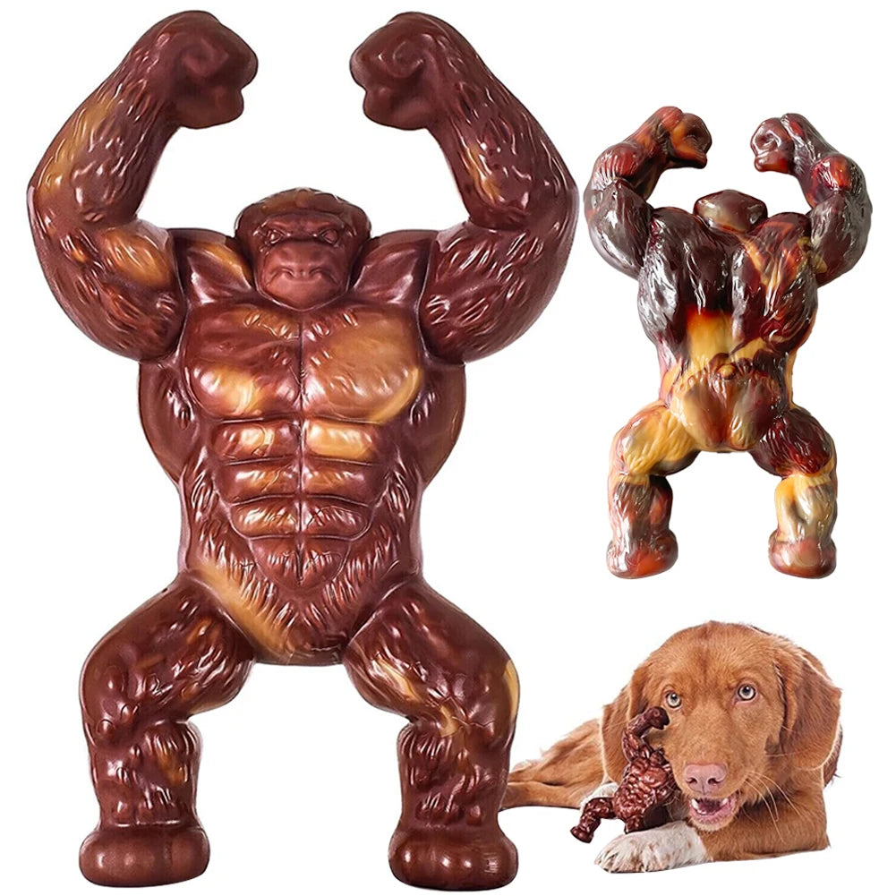 Gorilla Dog Toy Dog Chew Toy Bite-resistant Indestructible Dog Toy (Beef)