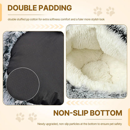 Pet Sofa Bed, Gray Color, Soft & Comfortable Cushion for Dogs and Cats, Cozy Pet Lounge with Removable Cover, for Home Use