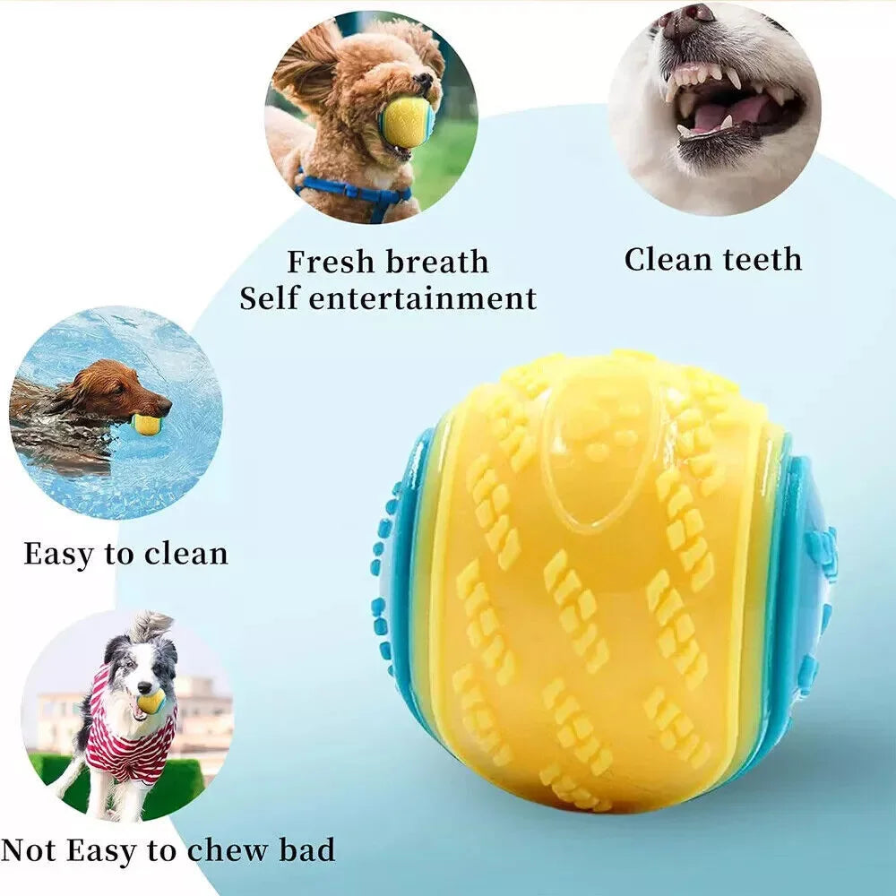 6 Sets Scooby-Doo Durable Squeaky Dog Balls Teeth Cleaning Interactive