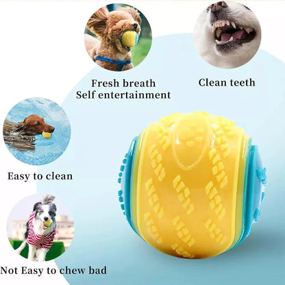 6 Sets Scooby-Doo Durable Squeaky Dog Balls Teeth Cleaning Interactive