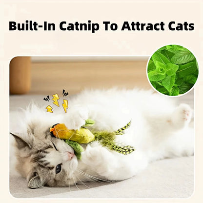 Cat Toys For Indoor Cats Interactive Cat Toy Realistic Bird Sound Cat Toy Plush FREE UK Shipping