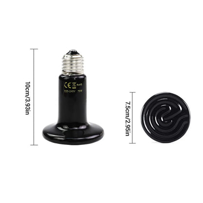 Ceramic Heat Bulb Lamp ES27 Reptile Incubator Pet 25W 50W 75W 100W 150W 200W 250
