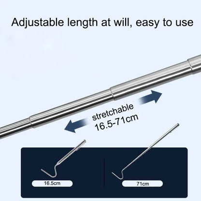 Snake Hook Retractable Professional Snake Catching hook Stainless Steel Hook