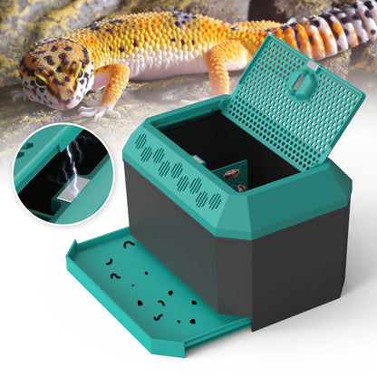 Live food storage box  suitable for raising mealworms, crickets, Dubia cockroaches, Morio worms