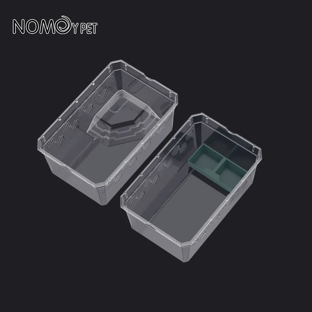 Reptile Breeding Feeding Box Transparent  Insect Rearing Hatching Containers Habitat Cage Inverts,Hatchling colubrids