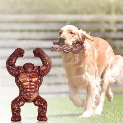 Gorilla Dog Toy Dog Chew Toy Bite-resistant Indestructible Dog Toy (Beef)